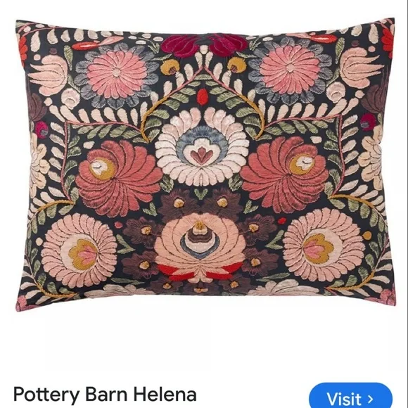 Pottery Barn Mandala Duvet Cover - Pink, Red, Black - Picture 3 of 5